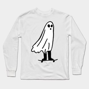 Skateboarding Ghost Long Sleeve T-Shirt